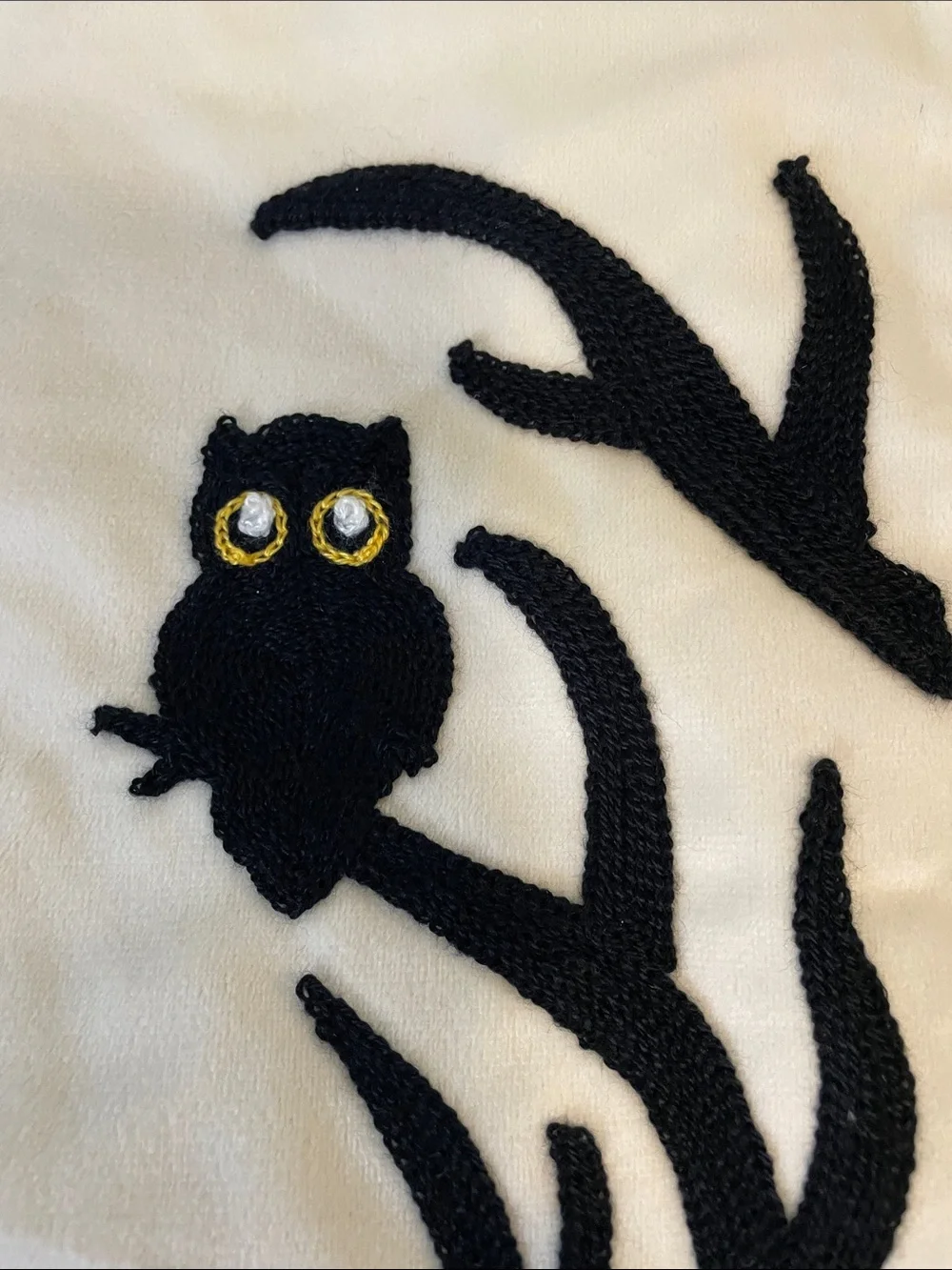 Halloween Haunted House Decorative Pillow Cover - Black, White & Yellow